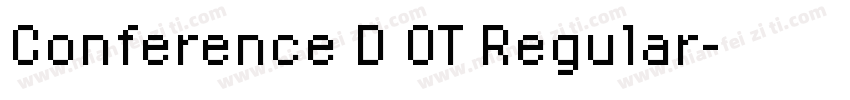 Conference D OT Regular字体转换